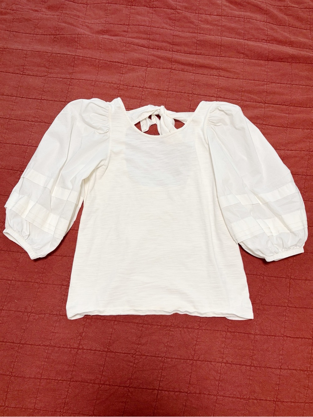 Nation LTD Gracie Pintuck
Combo Tee puff sleeve